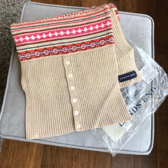 Lands’ End Scarf Fall Winter Sweater Knit NWT - Picture 8 of 8